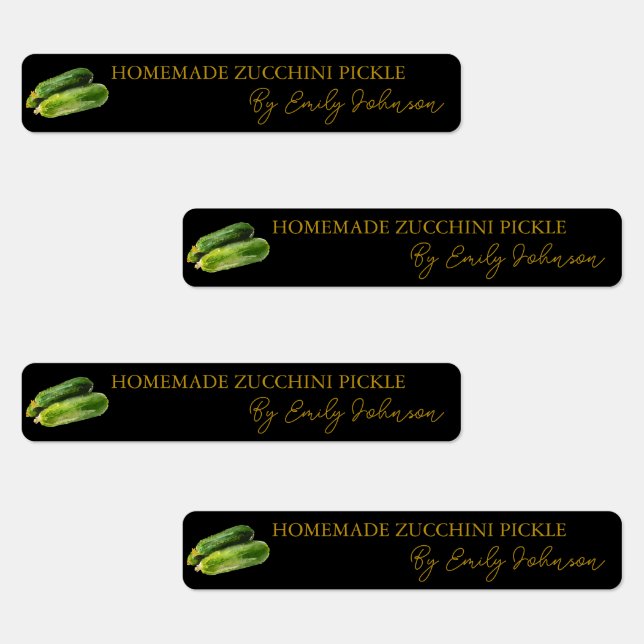 Étiquette mince à la courgette maison (Groupe)