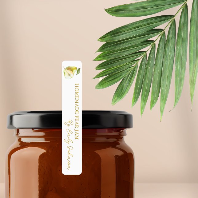 Étiquette mince à perfusion de poires maison (Créateur téléchargé)