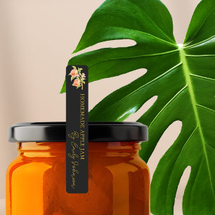 Étiquette mince de confiture de pomme maison
