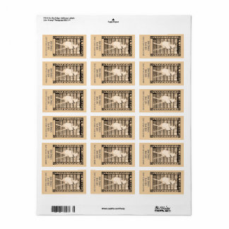 Étiquette Mini plaques Vintages modernes personnalisées
