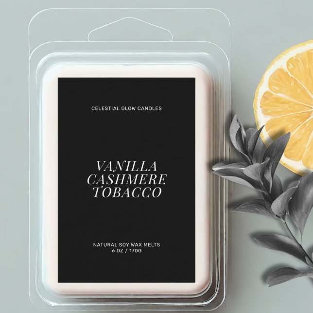 Étiquette minimal de fusion de cire moderne (Créateur téléchargé)