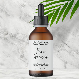 Étiquette minimaliste de bouteille compte-gouttes 