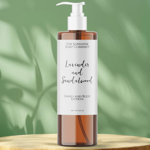 Étiquette minimaliste de bouteille de cosmétique b