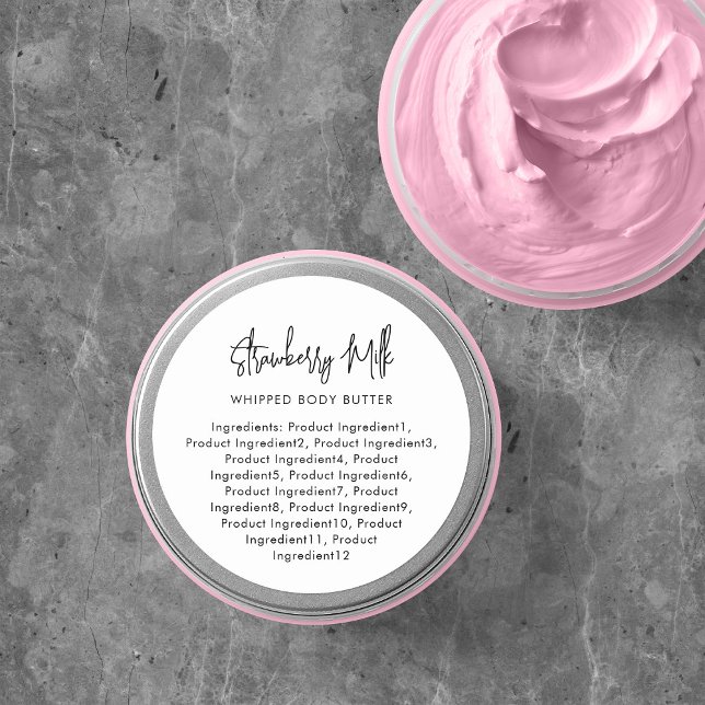 Étiquette minimaliste de script moderne (Créateur téléchargé)