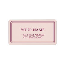 Minimaliste Élégant Rose Pâle Blush 