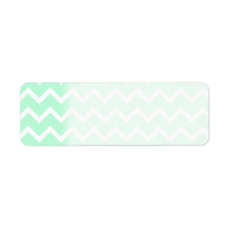 Étiquette Mint Green Zigzag Chevron Stripes.