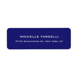 Étiquette Minuit Bleu Élégant Moderne tendance Minimaliste