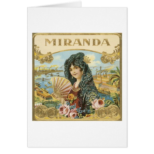 Étiquette Miranda Cigar (Devant)
