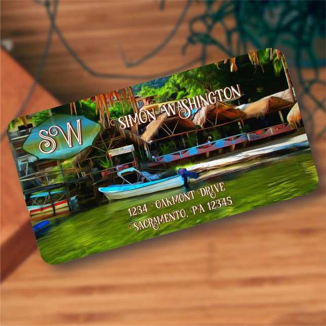 Étiquette Mismaloya River 0331 Adresse (Créateur téléchargé)