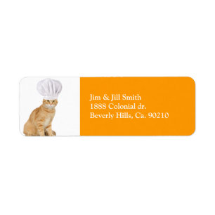 Étiquette Mister Cat Chef Vous