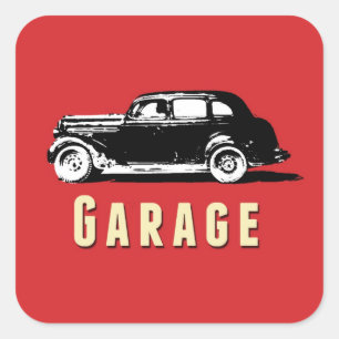 Étiquette mobile d'autocollant de boîte de garag