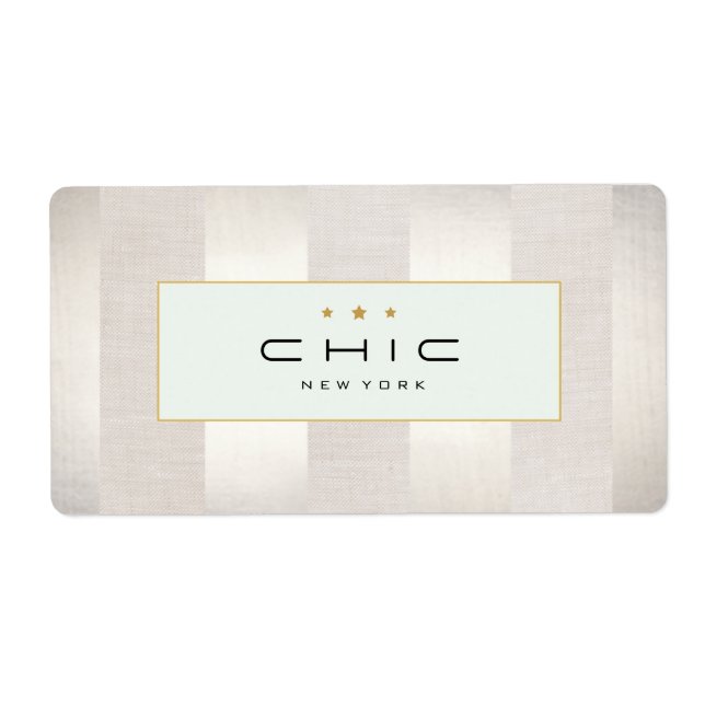 Étiquette Mode et beauté élégante Moderne en bande (Devant)