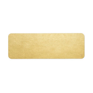 Étiquette Modèle blanc Gold Faux Foil Adresse postale