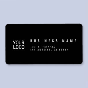 Étiquette Modèle de logo personnalisé Adresse de retour
