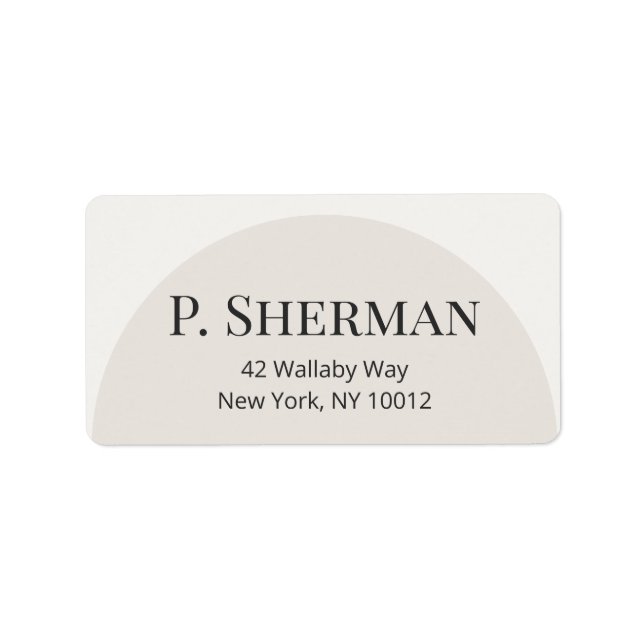 Étiquette Modern Arch Address Labels (Devant)
