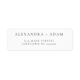 Étiquette Modern Chic Minimalist Return Address Labels