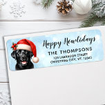 Étiquette Modern Labrador Retriever Christmas Retours Adress<br><div class="desc">Black Labrador Retriever Christmas Retourner l'adresse Étiquettes Répandez les vacances avec notre délicieux Black Labrador Retriever Christmas Retourner l'adresse Étiquettes! Parfaits pour les amoureux du Labrador, ces étiquettes ajoutent une touche de charme festif à votre correspondance de vacances. Caractéristiques Design charmant : Chaque étiquette présente un adorable Labrador Retriever noir...</div>