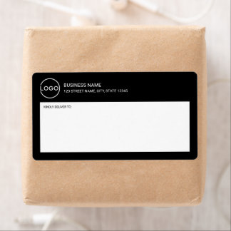Étiquette Modern Miniamlist Custom Business Logo Shipping La