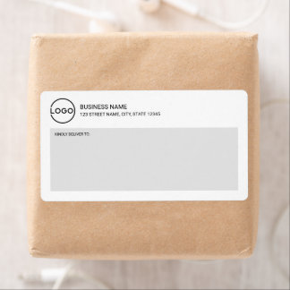 Étiquette Modern Miniamlist Custom Business Logo Shipping La