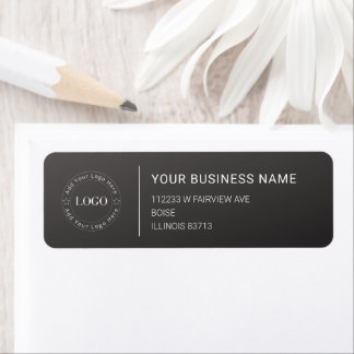 Étiquette Modern Professional Business Return Address