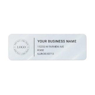 Étiquette Modern Professional Business Return Address