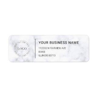 Étiquette Modern Professional Business Return Address