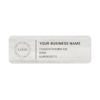 Étiquette Modern Professional Business Return Address