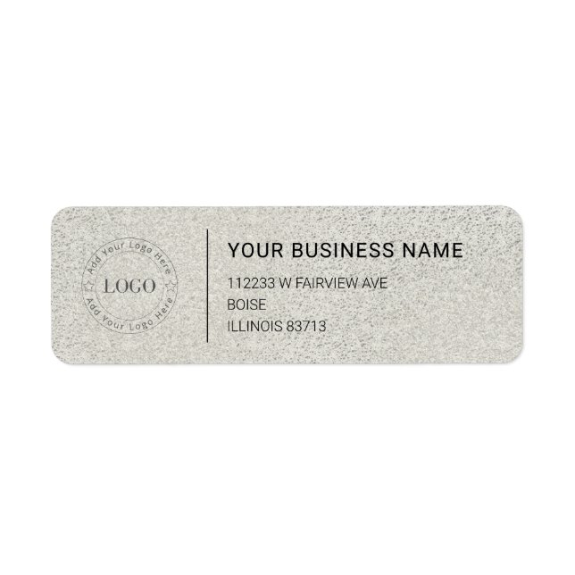 Étiquette Modern Professional Business Return Address (Devant)
