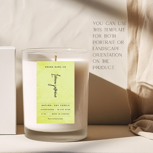 Étiquette moderne citron vert rustique (Créateur téléchargé)