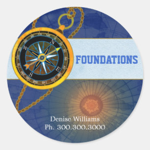 Étiquette moderne de la publicité d'affaires de