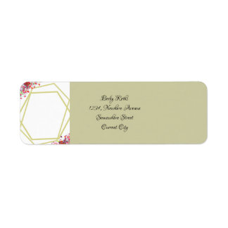 Étiquette Moderne Elégant Floral Rustic