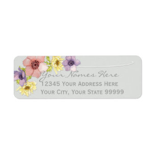 Étiquette Moderne Floral Rustique Lettré Typographie Printem