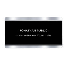 Moderne Glamour noir argent Modèle élégant