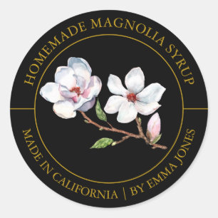 Étiquette moderne Magnolia