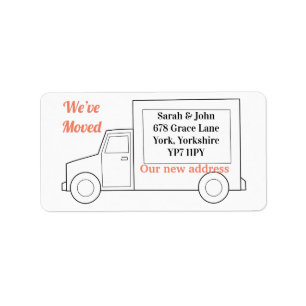 Étiquette Moderne Nouvelle mise à jour de la maison Nous avo