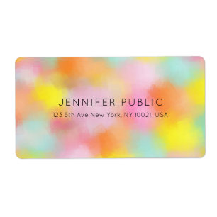 Étiquette Moderne Personnalisé Élégant Modèle tendance