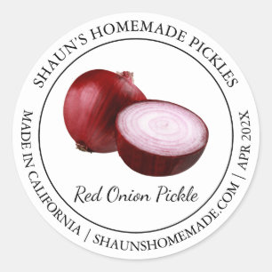 Étiquette moderne Red Onion Pickle