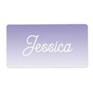 Étiquette (Modifiable) Ombre couleur violet clair et votre t