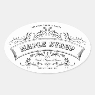 Étiquette modifiable pour le sirop d'érable