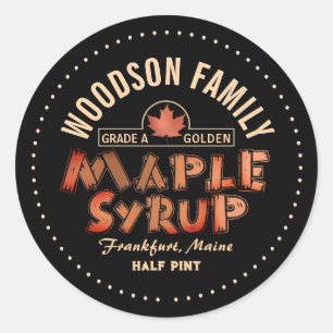 Étiquette modifiable pour sirop d'érable Emblem Go