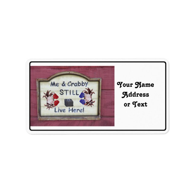 Étiquette Moi Et Crabby (Devant)