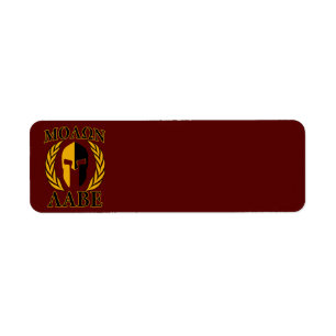 Étiquette Molon Labe Spartan Mask Laurels Bourgogne