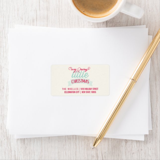 Étiquette Mon Très Joyeux Petit Bébé de Noël 1er Noël (En situation)