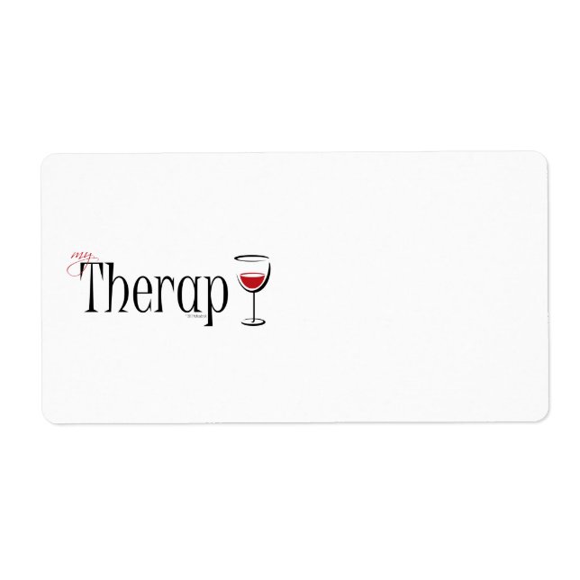 Étiquette Mon (vin) thérapie (Devant)