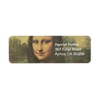 Étiquette Mona Lisa Leonardo da Vinci Art