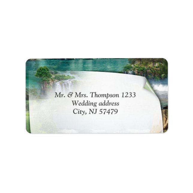 Étiquette Monde Océans & Rivières, Lacs & Activités sportive (Devant)