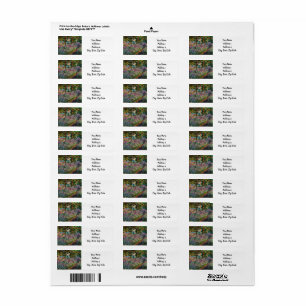 Étiquette Monet Le jardin de l'artiste à Giverny