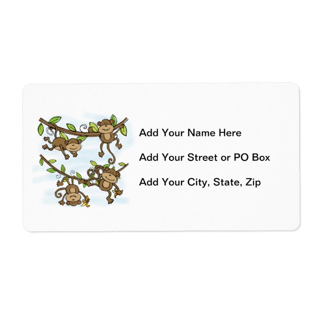 Étiquette Monkey Shine (Devant)