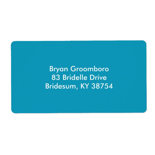 Étiquette Monochrome durable (Devant)