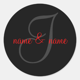 Étiquette monogramme